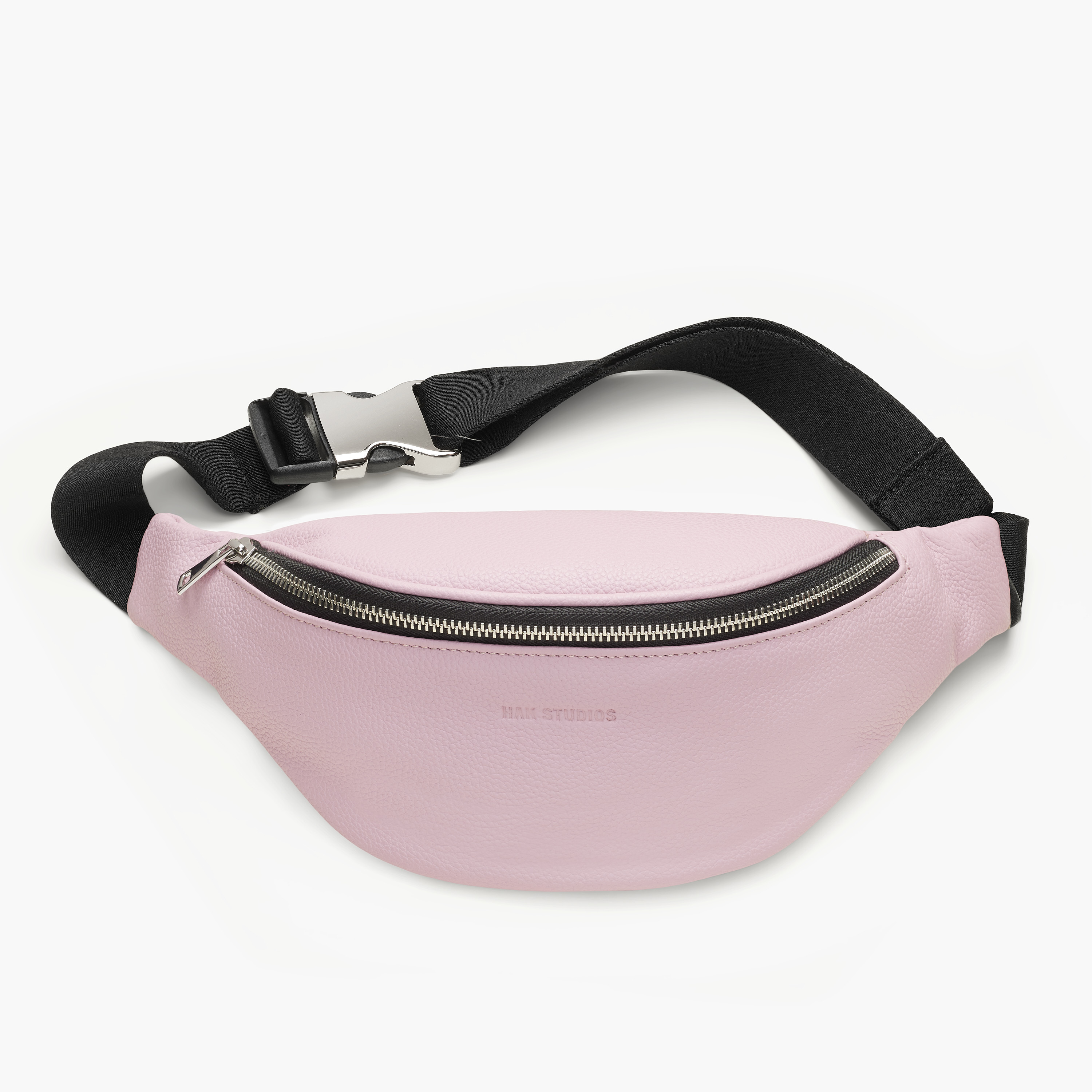 Pink leather belt bag deals